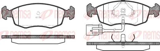 Kawe 0172 22 - Комплект спирачно феродо, дискови спирачки vvparts.bg