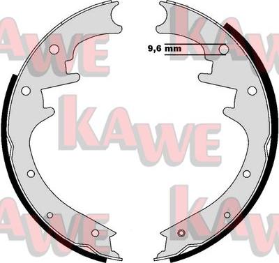 Kawe 08990 - Комплект спирачна челюст vvparts.bg