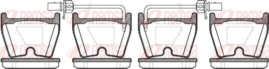 Kawe 0896 02 - Комплект спирачно феродо, дискови спирачки vvparts.bg