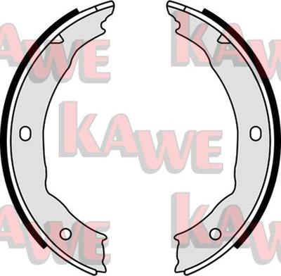 Kawe 08400 - Комплект спирачна челюст, ръчна спирачка vvparts.bg
