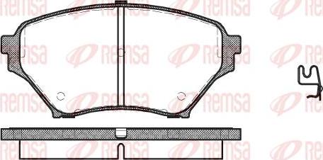 Kawe 0850 02 - Комплект спирачно феродо, дискови спирачки vvparts.bg