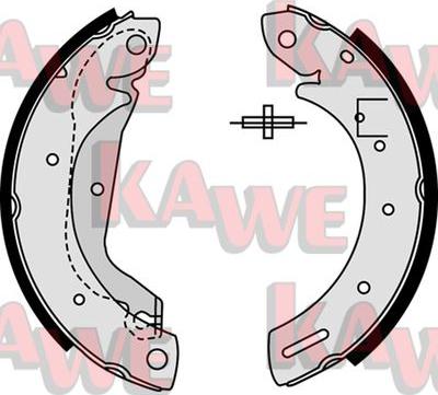 Kawe 08500 - Комплект спирачна челюст vvparts.bg