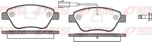 Kawe 0858 11 - Комплект спирачно феродо, дискови спирачки vvparts.bg