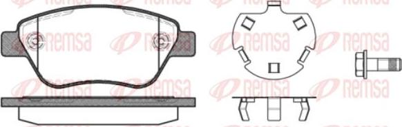 Kawe 0858 30 - Комплект спирачно феродо, дискови спирачки vvparts.bg