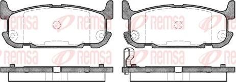 Kawe 0853 12 - Комплект спирачно феродо, дискови спирачки vvparts.bg