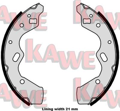 Kawe 08050 - Комплект спирачна челюст vvparts.bg