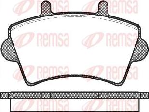 Kawe 0819 00 - Комплект спирачно феродо, дискови спирачки vvparts.bg