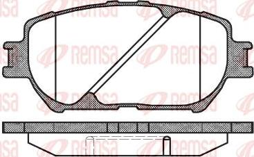 Kawe 0884 00 - Комплект спирачно феродо, дискови спирачки vvparts.bg