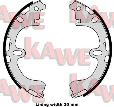 Kawe 08800 - Комплект спирачна челюст vvparts.bg