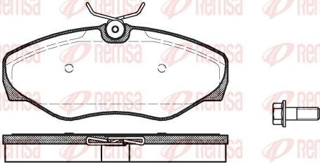 Kawe 0834 00 - Комплект спирачно феродо, дискови спирачки vvparts.bg