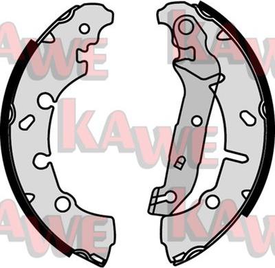 Kawe 08200 - Комплект спирачна челюст vvparts.bg