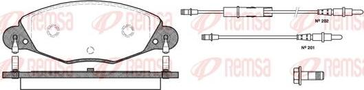 Kawe 0827 04 - Комплект спирачно феродо, дискови спирачки vvparts.bg