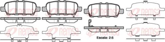 Kawe 0876 41 - Комплект спирачно феродо, дискови спирачки vvparts.bg