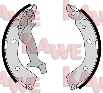 Kawe 08760 - Комплект спирачна челюст vvparts.bg