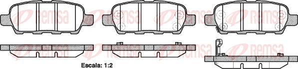 Kawe 0876 21 - Комплект спирачно феродо, дискови спирачки vvparts.bg