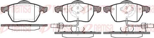 Kawe 0390 52 - Комплект спирачно феродо, дискови спирачки vvparts.bg