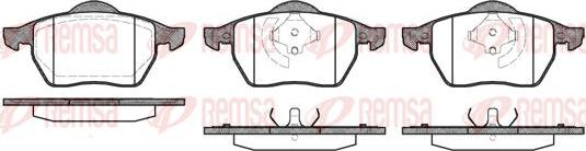 Kawe 0390 20 - Комплект спирачно феродо, дискови спирачки vvparts.bg