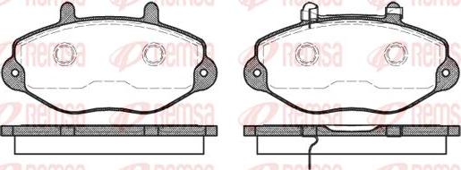 Kawe 0392 02 - Комплект спирачно феродо, дискови спирачки vvparts.bg