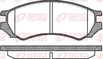 Kawe 0344 00 - Комплект спирачно феродо, дискови спирачки vvparts.bg