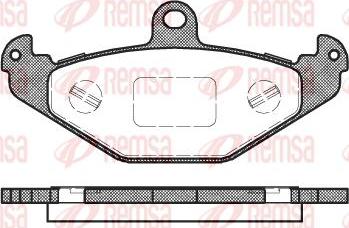 Kawe 0345 20 - Комплект спирачно феродо, дискови спирачки vvparts.bg