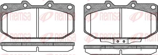 Kawe 0348 02 - Комплект спирачно феродо, дискови спирачки vvparts.bg