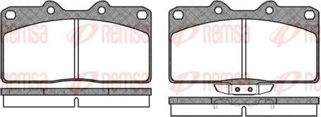 Kawe 0355 02 - Комплект спирачно феродо, дискови спирачки vvparts.bg