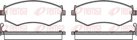 Kawe 0350 04 - Комплект спирачно феродо, дискови спирачки vvparts.bg