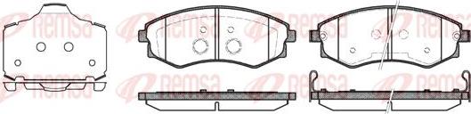 Kawe 0318 03 - Комплект спирачно феродо, дискови спирачки vvparts.bg