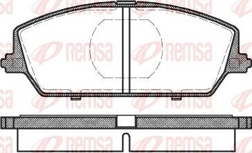 Kawe 0387 00 - Комплект спирачно феродо, дискови спирачки vvparts.bg