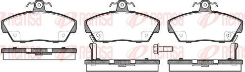 Kawe 0330 02 - Комплект спирачно феродо, дискови спирачки vvparts.bg