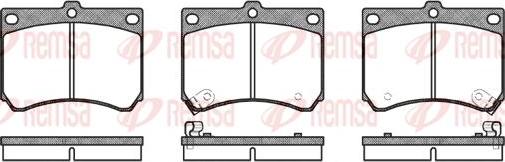 Kawe 0333 02 - Комплект спирачно феродо, дискови спирачки vvparts.bg