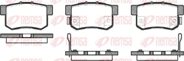 Kawe 0325 52 - Комплект спирачно феродо, дискови спирачки vvparts.bg