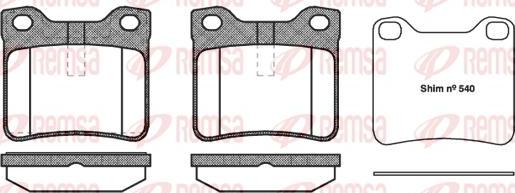 Kawe 0321 10 - Комплект спирачно феродо, дискови спирачки vvparts.bg