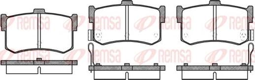 Kawe 0242 02 - Комплект спирачно феродо, дискови спирачки vvparts.bg