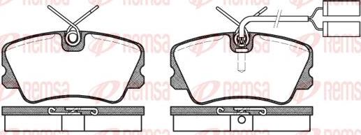 Kawe 0259 02 - Комплект спирачно феродо, дискови спирачки vvparts.bg