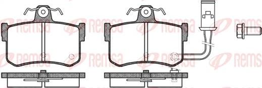 Kawe 0251 01 - Комплект спирачно феродо, дискови спирачки vvparts.bg