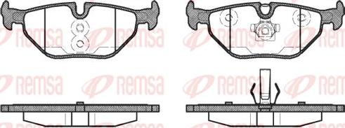 Kawe 0265 40 - Комплект спирачно феродо, дискови спирачки vvparts.bg