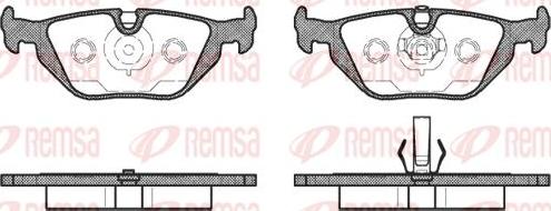 Kawe 0265 50 - Комплект спирачно феродо, дискови спирачки vvparts.bg