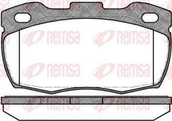 Kawe 0266 10 - Комплект спирачно феродо, дискови спирачки vvparts.bg