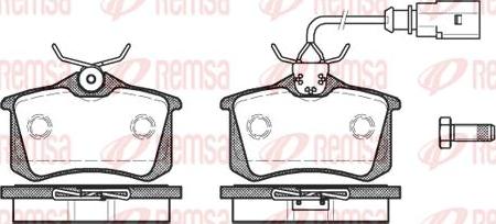 Kawe 0263 51 - Комплект спирачно феродо, дискови спирачки vvparts.bg