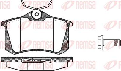 Kawe 0263 05 - Комплект спирачно феродо, дискови спирачки vvparts.bg