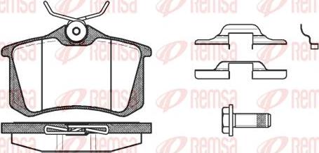 Kawe 0263 16 - Комплект спирачно феродо, дискови спирачки vvparts.bg