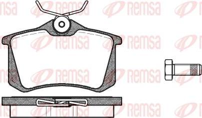 Kawe 0263 10 - Комплект спирачно феродо, дискови спирачки vvparts.bg