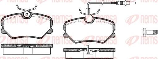 Kawe 0262 02 - Комплект спирачно феродо, дискови спирачки vvparts.bg