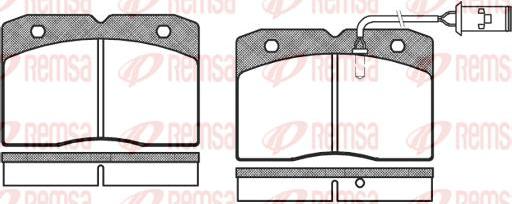 Kawe 0211 22 - Комплект спирачно феродо, дискови спирачки vvparts.bg