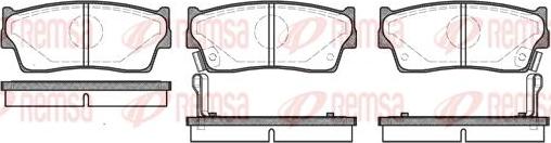 Kawe 0289 02 - Комплект спирачно феродо, дискови спирачки vvparts.bg