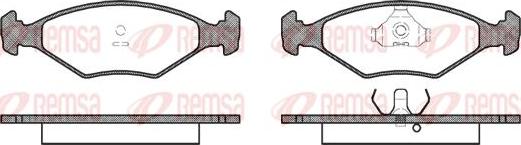 Kawe 0281 00 - Комплект спирачно феродо, дискови спирачки vvparts.bg