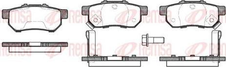 Kawe 0233 52 - Комплект спирачно феродо, дискови спирачки vvparts.bg