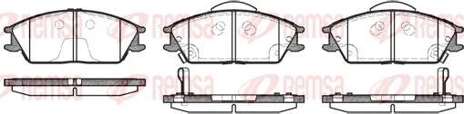 Kawe 0224 22 - Комплект спирачно феродо, дискови спирачки vvparts.bg