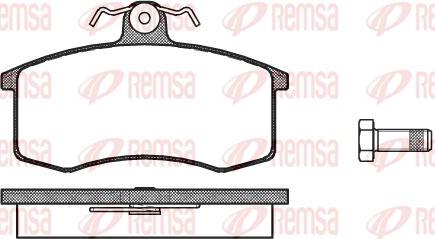 Kawe 0221 00 - Комплект спирачно феродо, дискови спирачки vvparts.bg